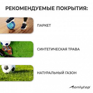 Мяч футбольный ONLYTOP, ПВХ, машинная сшивка, 32 панели, размер 5, 310 г