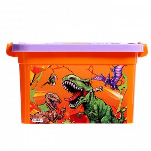 Ящик для хранения игрушек «Динозавры», 6,5 л
