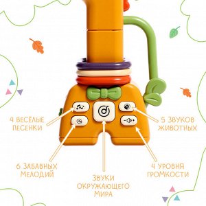 Погремушка музыкальная детская, русская озвучка