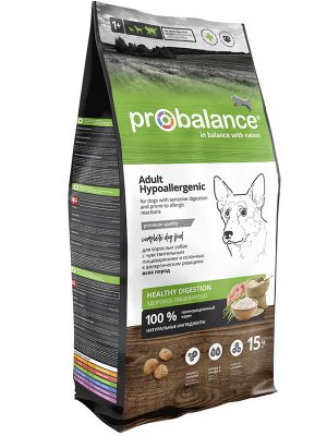 ProBalance Hypoallergenic Корм сухой для взрослых собак всех пород, 15 кг