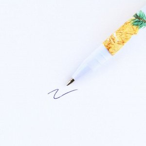 Ручка с колпачком софт-тач «Чудеса случаются», пластик, синяя паста, 0.7 мм