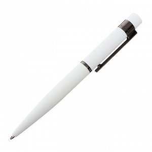 Ручка шариковая поворотная, 1.0 мм, BrunoVisconti VERONA, стержень синий, металлический корпус Soft Touch белый, в футляре из экокожи