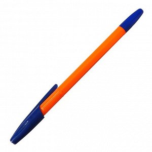Набор ручек шариковых 8 штук LANCER Office Style 820, узел 0.5 мм, синие чернила на масляной основе, корпус оранжевый