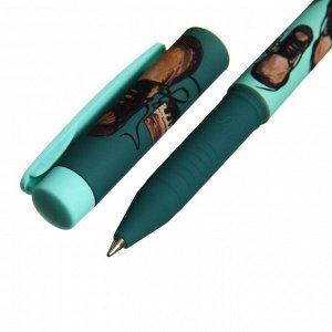 Ручка шариковая FreshWrite FreshWrite "Boots. Зеленые ботинки", узел 0.7 мм, синие пигментные чернила, корпус Soft Touch