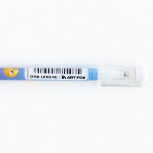 Ручка прикол, шариковая синяя паста 0.5 мм с колпачком пластик «Улыбайся»