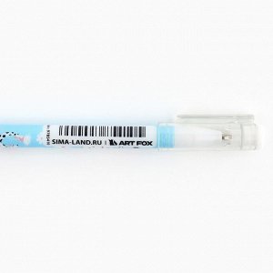 Ручка шариковая, синяя паста 0.5 мм с колпачком пластик «Далматинцы»