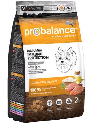 ProBalance Immuno Adult Mini Корм сухой для взрослых собак миниатюрных пород, 2 кг 1/6