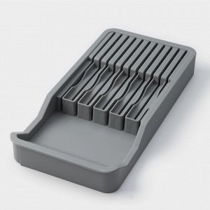 Лоток для кухонных приборов Magistro Harm, 42,5x20,5x5,2 см, раздвижная, цвет серый