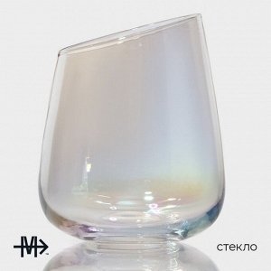 Набор стаканов Magistro «Иллюзия», 450 мл, 9,3*11,5 см, 6 шт, стекло, цвет перламутровый