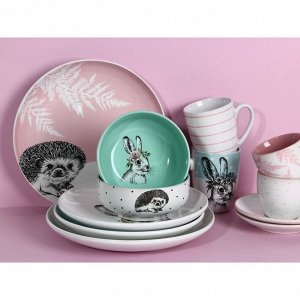 Тарелка керамическая «Линии», 22.5 см, Dolce Ceramo