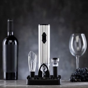 Набор сомелье электрический Windigo LSH-06, 2 пробки, аэратор, штопор, подставка,от батареек