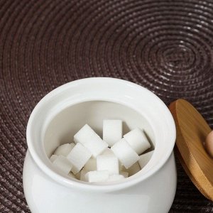 Сахарница керамическая Kitchen product, 230 мл, цвет белый
