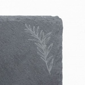 Доска для подачи из сланца Дорого внимание «Розмарин S», 20x15 см