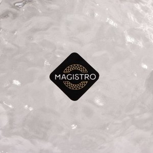 Салатник Magistro «Вулкан», 1.2 л, 20x9 см, стекло, прозрачный