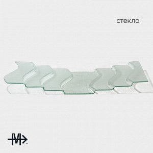 Блюдо сервировочное Magistro «Авис», 7 ступеней, 40x76x8 см, стекло