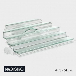 Блюдо стеклянное сервировочное Magistro «Авис», 5 ступеней, 41.5x51x14.5 см
