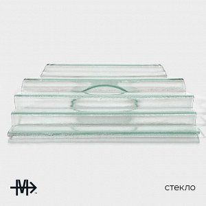 Блюдо стеклянное сервировочное Magistro «Авис», 5 ступеней, 41.5x51x14.5 см