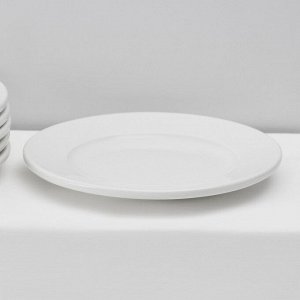 Набор тарелок фарфоровых десертных Magistro Basic bistro, 6 предметов: d=16,5 см, цвет белый