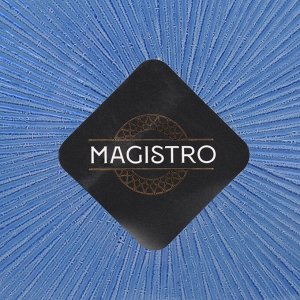 Тарелка Magistro «Римини», d=27 см, стекло, синяя