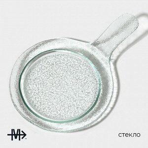 Блюдо сервировочное Magistro «Авис», 24.5x16.5x4 см, стекло, прозрачное