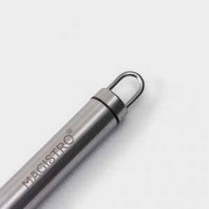 Нож для пиццы и теста Magistro Solid, 20.5 см, d=6.5 см, хромированный
