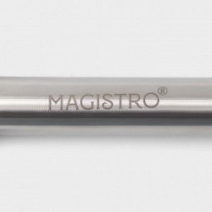 Нож для пиццы и теста Magistro Solid, 20.5 см, d=6.5 см, хромированный