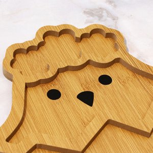 Подарочный набор, менажницы «Пасхальные животные»: заяц 30x24 см, цыплёнок 30x24 см
