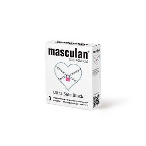 Презервативы Маскулан/Masculan ultra safe black утолщенные черного цвета N3