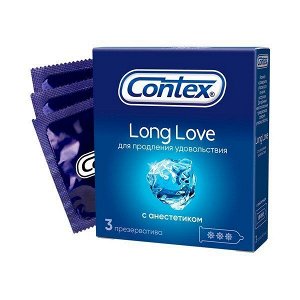 Презервативы Контекс/Contex лонг лав анестетик N3