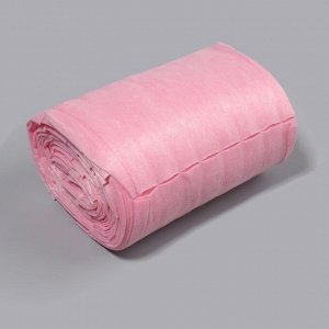 Набор одноразовых воротничков, в рулоне, без липкого слоя, 8 x 40 см, 100 шт, цвет розовый