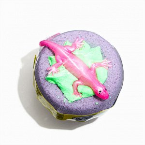 Бомбочка для ванн Happyki "Не трожь мой хвост" с пеной и игрушкой МИКС, 160 г