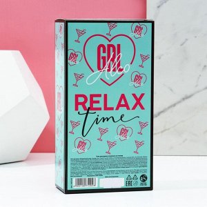 Подарочный набор косметики Relax Time, гель для душа виски 250 мл и повязка на голову, Чистое счастье