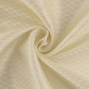 Ткань подкладочная «Ромб», 100 % полиэстер, 1 x 1,4 м, цвет молочный