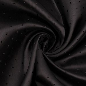 Ткань подкладочная «Горох», двусторонняя, 100 % вискоза, 1 x 1,4 м, цвет чёрный