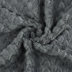 Лоскут плюш «Соты», 50x50 см, 220 г/м, серый №18