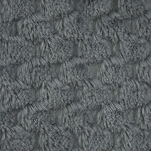 Лоскут плюш «Соты», 50 x 50 см, 220 г/м, цвет серый №18