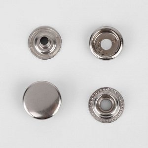 Кнопка установочная, Омега (О-образная), d = 15 мм, цвет никель