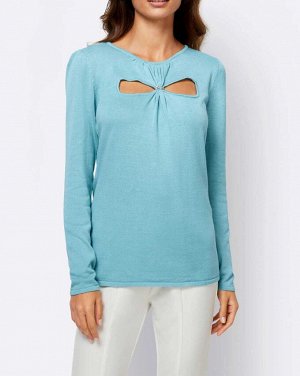 Пуловер, цвета аквамарина