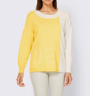 Пуловер, лимонный-экрю
