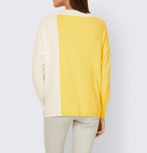 Пуловер, лимонный-экрю