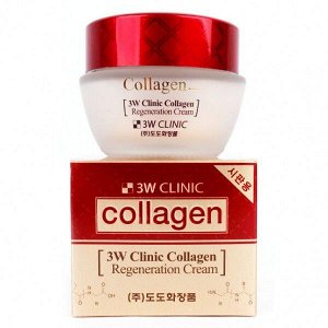 Восстанавливающий крем для лица с коллагеном  3W Clinic  Collagen Regeneration Cream