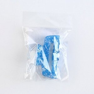Краб для волос « Воздушной», голубой, 7 х 3 х 3,5 см