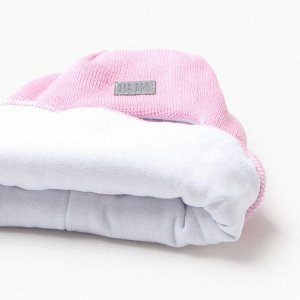 Шапка-шлем детский, цвет розовый