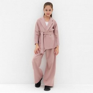 Комплект для девочки (жакет и брюки) MINAKU: PartyDress, пыльно-розовый.