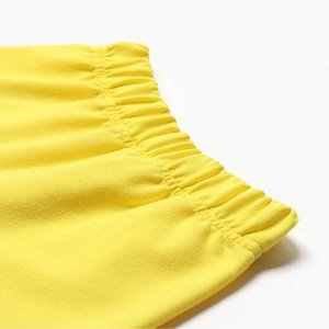 Костюм детский (футболка, шорты) MINAKU: Casual Collection цвет жёлтый, рост