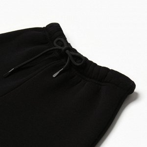 Комплект для мальчика (толстовка, брюки), НАЧЁС, цвет черный/серый меланж, рост 86