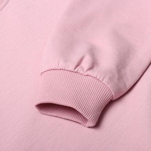 Комплект для девочек (свитшот, брюки), цвет грязно-розовый, рост