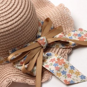 Шляпа для девочки "Милашка" MINAKU, р-р 52, цв.розовый