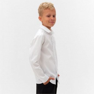Рубашка для мальчика MINAKU: School Collection, цвет белый, рост