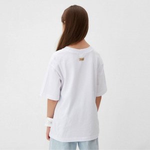 Футболка детская MINAKU:Basic line kids цвет белый.